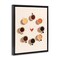 Stupell Industries Circle Of Coffee Mugs Black Framed Floater Canvas Wall Art, design by Arlington Prints